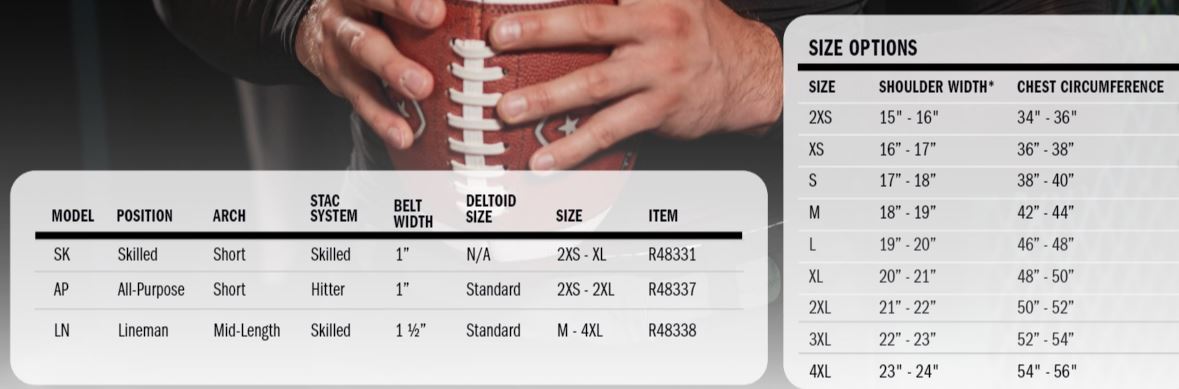 RIDDELL POWER SPX ALL PURPOSE SHOULDER PAD R48337 *CALL FIRST FOR AVAILABILITY PRIOR TO ORDERING!*