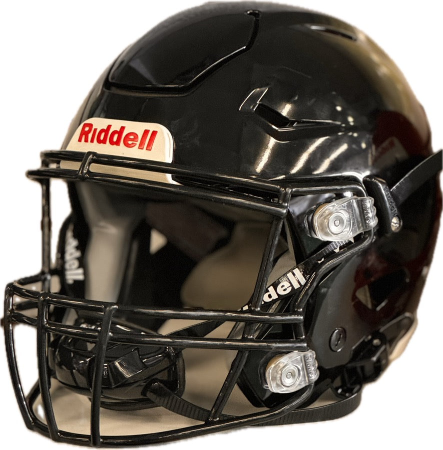 YOUTH SPEEDFLEX R41196 GLOSS BLACK *ONLINE* FACEMASK CHINSTRAP INCLUDED