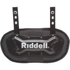 RIDDELL ADULT BACK PLATE BLACK R49008