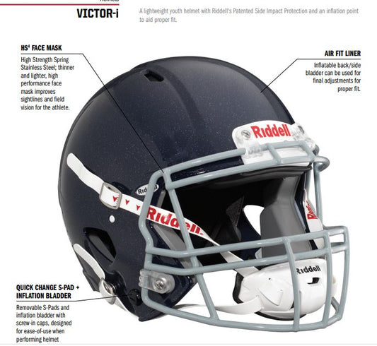 Riddell Youth Victor I Football Helmet *ONLINE ONLY*